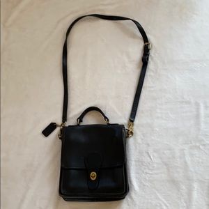 Black coach cross body bag